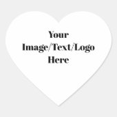 パーソナライズまカスタマイズたは空白のテンプレート ハートシール (正面)