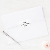 パーソナライズまカスタマイズたは空白のテンプレート ハートシール (封筒)