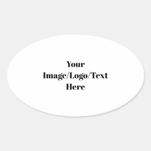 パーソナライズまカスタマイズたは空白のテンプレート 楕円形シール (正面)
