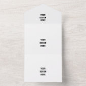 パーソナライズまカスタマイズたは オールインワン招待状 (内側)