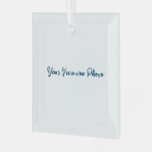 パーソナライズまカスタマイズたは ガラスオーナメント (正面左)