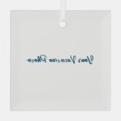 パーソナライズまカスタマイズたは ガラスオーナメント (裏面)