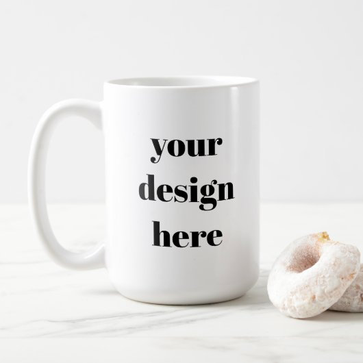 パーソナライズまカスタマイズたは コーヒーマグカップ (ドーナツ)