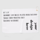 パーソナライズまカスタマイズたは ゴルフタオル (横)