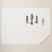 パーソナライズまカスタマイズたは シェルパブランケット (正面(横))