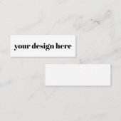 パーソナライズまカスタマイズたは スキニー名刺 (正面/裏面)