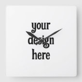 パーソナライズまカスタマイズたは スクエア壁時計 (正面)