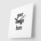 パーソナライズまカスタマイズたは スクエア壁時計 (傾斜)