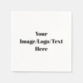 パーソナライズまカスタマイズたは スタンダードカクテルナプキン (正面)