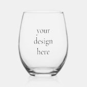 パーソナライズまカスタマイズたは ステムなしワイングラス (正面)