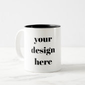 パーソナライズまカスタマイズたは ツートーンマグカップ (正面左)