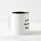 パーソナライズまカスタマイズたは ツートーンマグカップ (正面左)