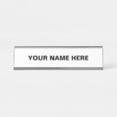 パーソナライズまカスタマイズたは デスクネームプレート (正面)