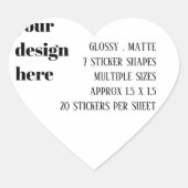 パーソナライズまカスタマイズたは ハートシール (正面)