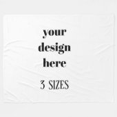 パーソナライズまカスタマイズたは フリースブランケット (正面(横))