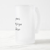 パーソナライズまカスタマイズたは フロストグラスビールジョッキ (正面右)