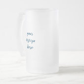 パーソナライズまカスタマイズたは フロストグラスビールジョッキ (正面左)