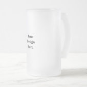 パーソナライズまカスタマイズたは フロストグラスビールジョッキ (正面右)