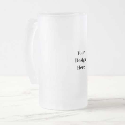 パーソナライズまカスタマイズたは フロストグラスビールジョッキ (正面左)