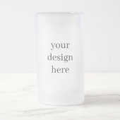 パーソナライズまカスタマイズたは フロストグラスビールジョッキ (中央)