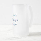 パーソナライズまカスタマイズたは フロストグラスビールジョッキ (正面右)