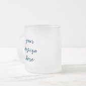 パーソナライズまカスタマイズたは フロストグラスマグカップ (正面左)