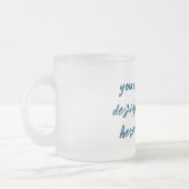 パーソナライズまカスタマイズたは フロストグラスマグカップ (左)