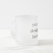 パーソナライズまカスタマイズたは フロストグラスマグカップ (正面左)