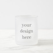パーソナライズまカスタマイズたは フロストグラスマグカップ (中央)