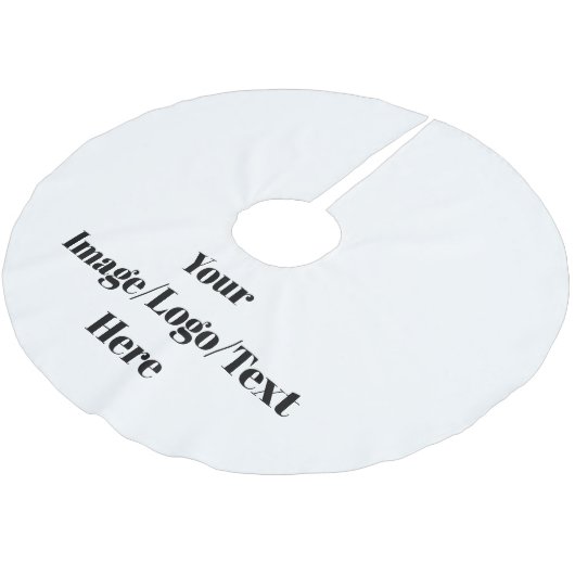 パーソナライズまカスタマイズたは ブラッシュドポリエステルツリースカート (アングル)