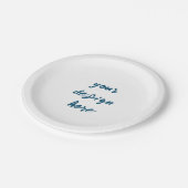 パーソナライズまカスタマイズたは ペーパープレート (アングル)