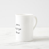 パーソナライズまカスタマイズたは ボーンチャイナマグカップ (正面右)