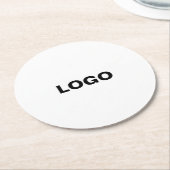 パーソナライズまカスタマイズたは ラウンドペーパーコースター (アングル)