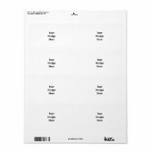 パーソナライズまカスタマイズたは ラベル (フルシート)