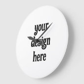 パーソナライズまカスタマイズたは ラージ壁時計 (傾斜)