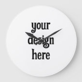 パーソナライズまカスタマイズたは ラージ壁時計 (正面)