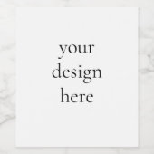 パーソナライズまカスタマイズたは ワインラベル (シングルラベル)