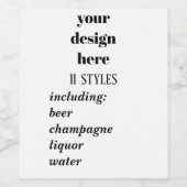 パーソナライズまカスタマイズたは ワインラベル (シングルラベル)