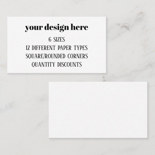 パーソナライズまカスタマイズたは 名刺 (正面/裏面)