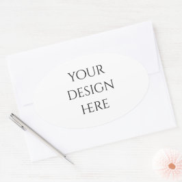 パーソナライズまカスタマイズたは 楕円形シール