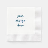 パーソナライズまカスタマイズたは 縁ありカクテルナプキン (正面)