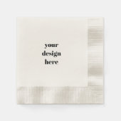 パーソナライズまカスタマイズたは 縁ありカクテルナプキン (正面)