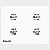 パーソナライズまカスタマイズたは 長方形シール (シート)