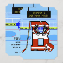 パーソナライズイニシャルBアイスホッケー