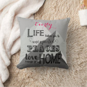 パーソナライズインスピレーション引用文マウンテンガールズルーム クッション (ブランケット)