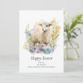 パーソナライズイースターラムフローラパステルイースターカード シーズンカード (スタンド正面)