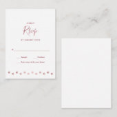 パーソナライズエレガントバラ金ゴールドドッグペット結婚式RSVP ノートカード (正面/裏面)