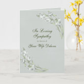 パーソナライズエレガントフローラ悔やみや弔慰 カード (黄色い花)