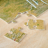 パーソナライズカスタムされたマイアミビーチヴィンテージアールデコ ジグソーパズル (側面)