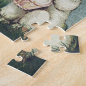 パーソナライズカスタムされた復活祭のヴィンテージ素朴 ジグソーパズル (側面)